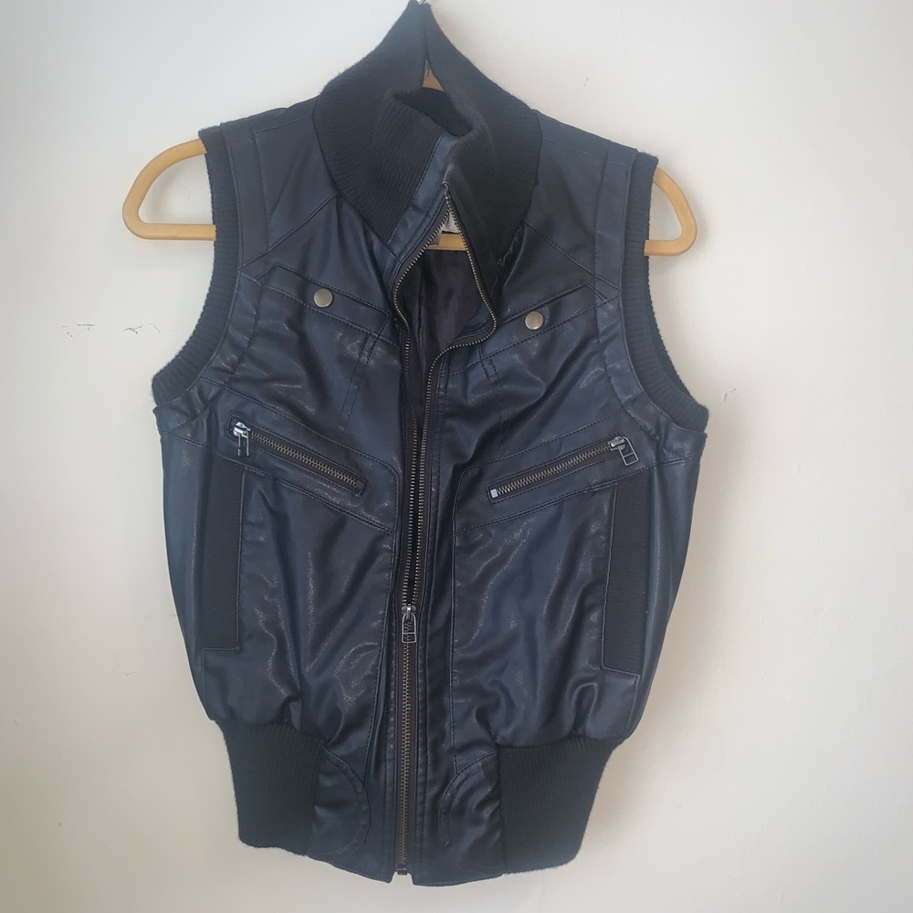 Faux Leather Vest Arden B.